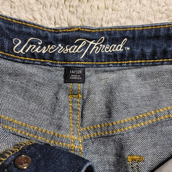 PLUS size High Rise Shortie Demin Shorts Stretch Universal Thread size 14. W32 - Picture 9 of 11